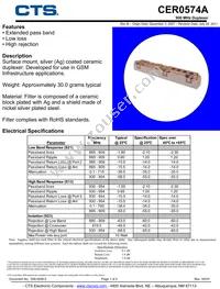 CER0574A Datasheet Cover