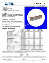 CER0637A Datasheet Cover