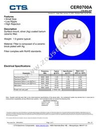 CER0700A Datasheet Cover