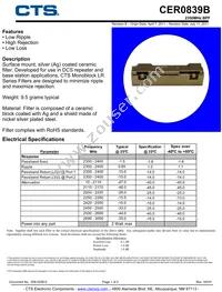 CER0839B Datasheet Cover