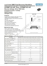 CFRMT103-HF Datasheet Cover