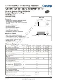 CFRMT106-HF Datasheet Cover