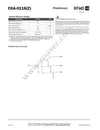 CGA-0116 Datasheet Page 2