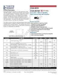 CGA-6618 Datasheet Cover