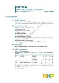 CGY1032 Datasheet Cover