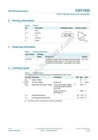 CGY1032 Datasheet Page 2