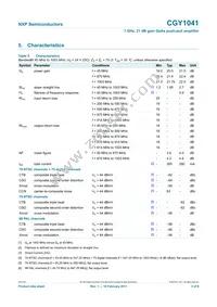 CGY1041 Datasheet Page 3