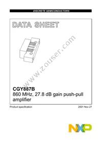 CGY887B Datasheet Cover
