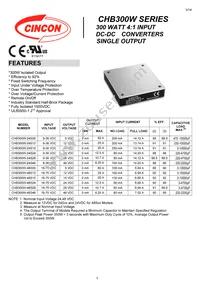 CHB300W-48S48N Datasheet Cover