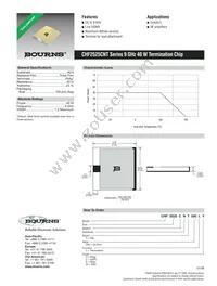 CHF2525CNT500LX Datasheet Cover