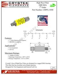 CHPFL-0300 Datasheet Cover