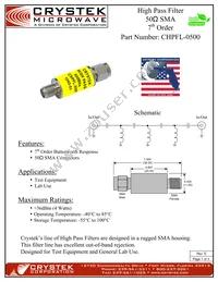 CHPFL-0500 Datasheet Cover