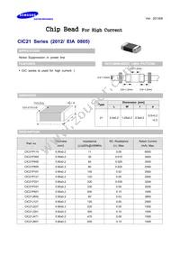 CIC21P300NE Datasheet Cover