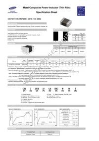 CIGT201610LHR47MNE Datasheet Cover