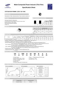 CIGT252010EH1R0MNE Datasheet Cover