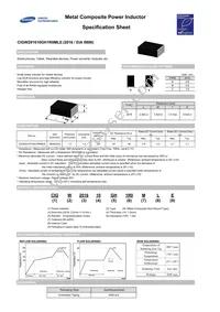 CIGW201610GH1R0MLE Datasheet Cover