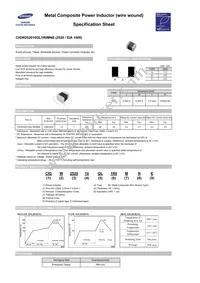 CIGW252010GL1R0MNE Datasheet Cover