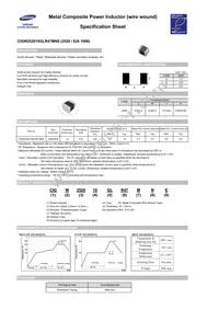 CIGW252010GLR47MNE Datasheet Cover