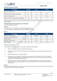 CKSR 75-NP Datasheet Page 2