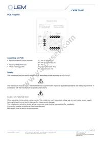 CKSR 75-NP Datasheet Page 11