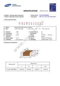 CL02A103KQ2NNNC Datasheet Cover