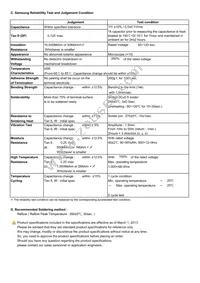 CL03A105MR3CSNC Datasheet Page 2