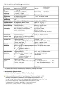 CL03C050CA3GNNH Datasheet Page 2