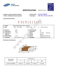 CL03C101JA3NNNC Datasheet Cover