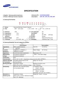 CL03C390JA3ANNC Datasheet Cover