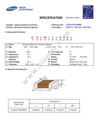 CL03C470JA3NNNC Datasheet Cover