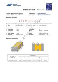 CL05A435MR5NWNC Datasheet Cover