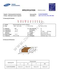 CL05A475KQ5NRNC Datasheet Cover