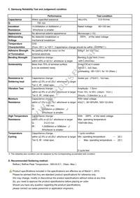 CL05C150JB5NNND Datasheet Page 2