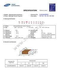 CL05C680JB5NFNC Datasheet Cover