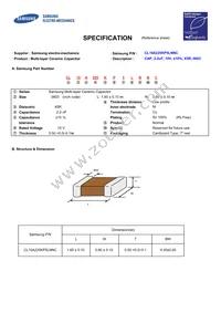 CL10A225KP5LNNC Datasheet Cover