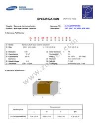 CL10A226MPMNUBE Datasheet Cover