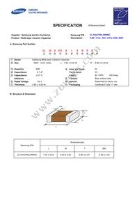 CL10A475KL8NRNC Datasheet Cover