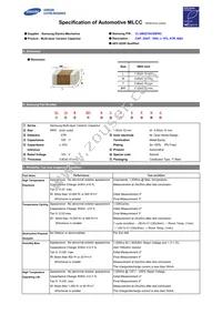 CL10B221KC85PNC Datasheet Cover