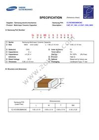 CL10C060CB8NCNC Datasheet Cover