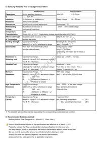 CL10C060CB8NCNC Datasheet Page 2