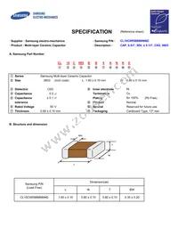 CL10C0R5BB8NNND Datasheet Cover