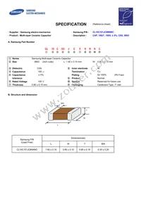 CL10C101JC8NNNC Datasheet Cover