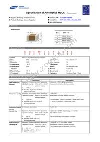 CL10C820JC81PNC Datasheet Cover