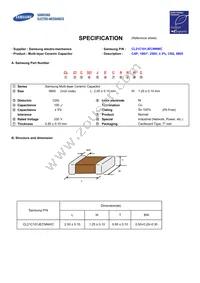 CL21C101JECNNWC Datasheet Cover
