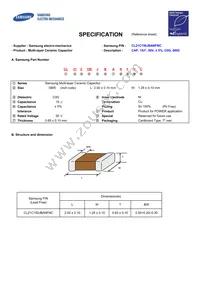 CL21C150JBANFNC Datasheet Cover