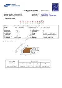 CL21C331JBANFNC Datasheet Cover