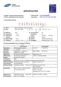 CL21X475KQFNNNE Datasheet Cover