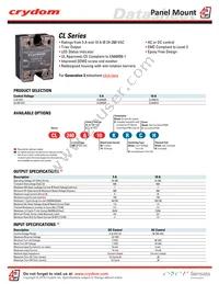 CL240A10RC Datasheet Cover