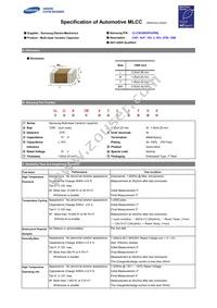 CL31B106KPHVPNE Datasheet Cover