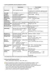 CL31B225KCHSNNE Datasheet Page 2